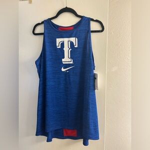 NWT Texas Rangers Nike Dry fit tank top shirt XL